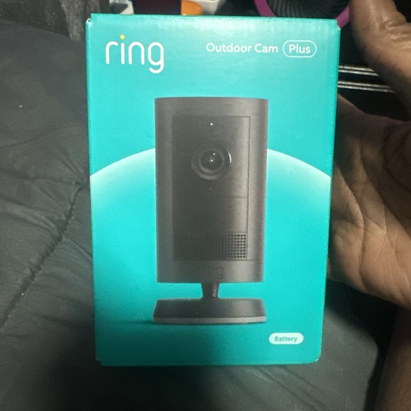 Ring Outdoor Cam Plus Battery 2K HD Smart Security Camera (Black) – New Sealed