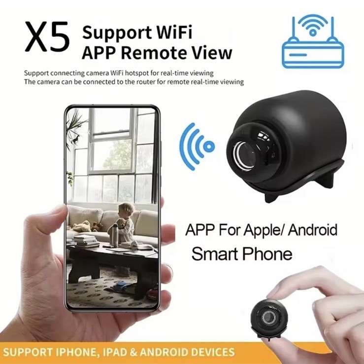 Mini Camera 1080P Clear Night Vision Lightweight Portable Premium Cams gallery