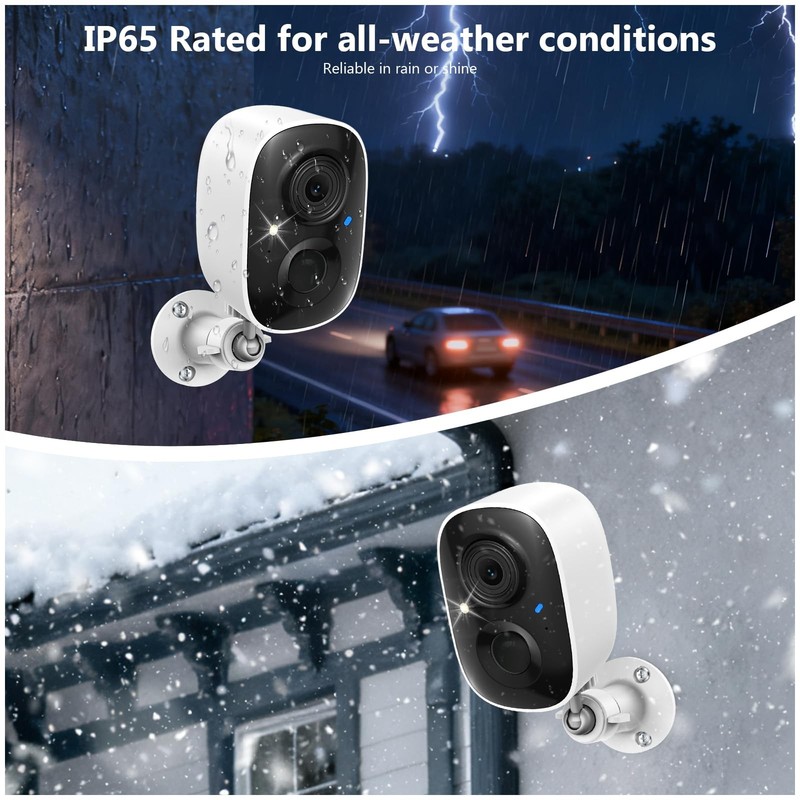 2K Security Camera Wireless Outdoor,Solar Powered WiFi Cameras for Home Secur... gallery