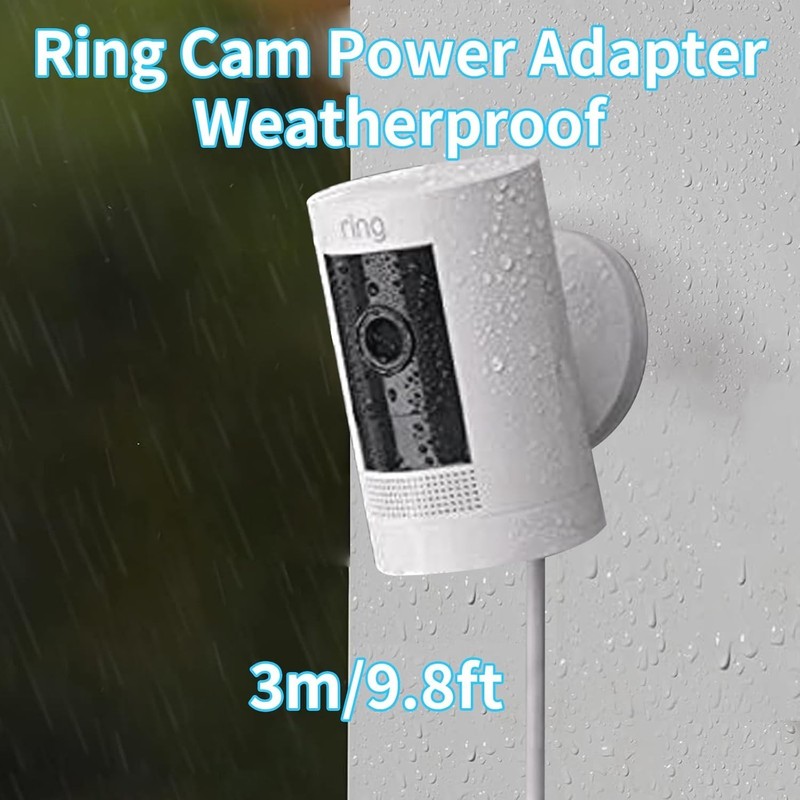 Indoor/Outdoor Power Adapter for Ring Stick up Cam Battery/Plug-In, Ring Spotlig gallery