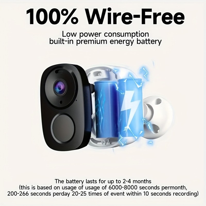 3MP Wireless Security Camera Outdoor Indoor Camera Ultra-High Definition 2K gallery