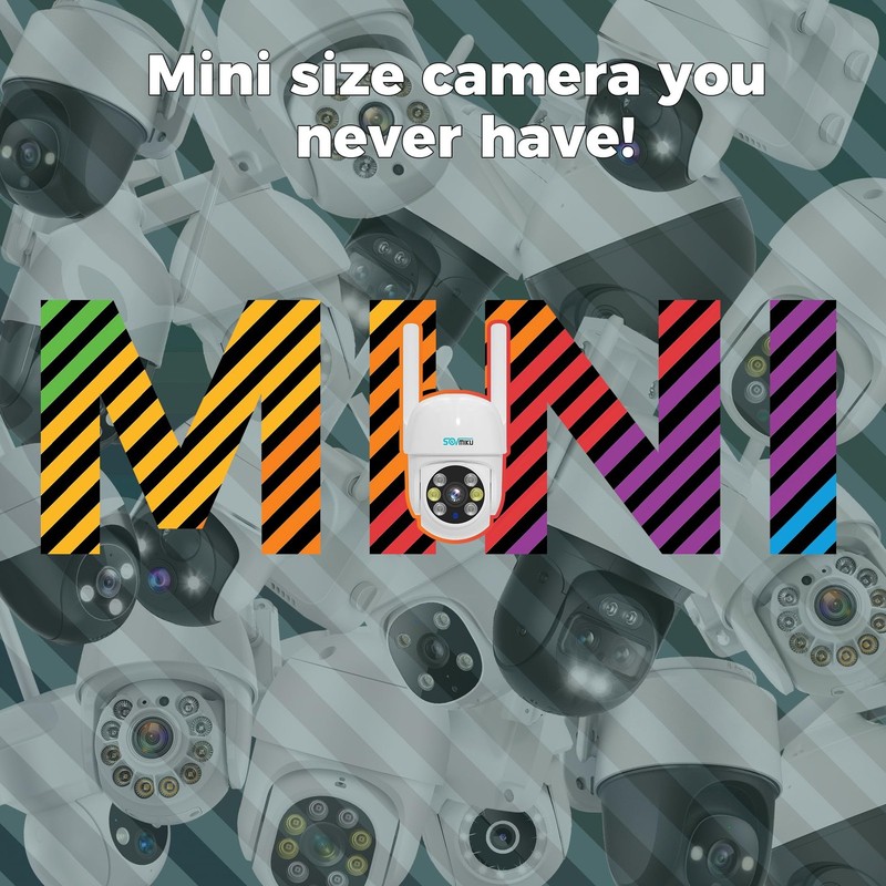 CA3 AI Auto Tracking Mini 2K Security Camera Wireless Outdoor, Two-Way Audio,... gallery