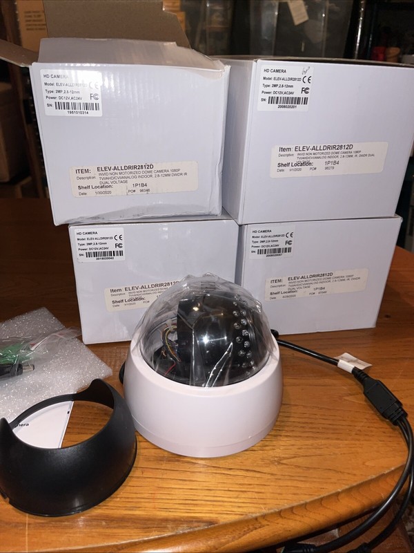 Lot Of 4 InVid ELEV-ALLDIR2812D 2 MP Indoor Dome New in an Unsealed Box