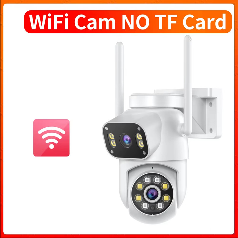 8MP WiFi Camera Dual Screen Wireless Surveillance Cameras Security Protection PT