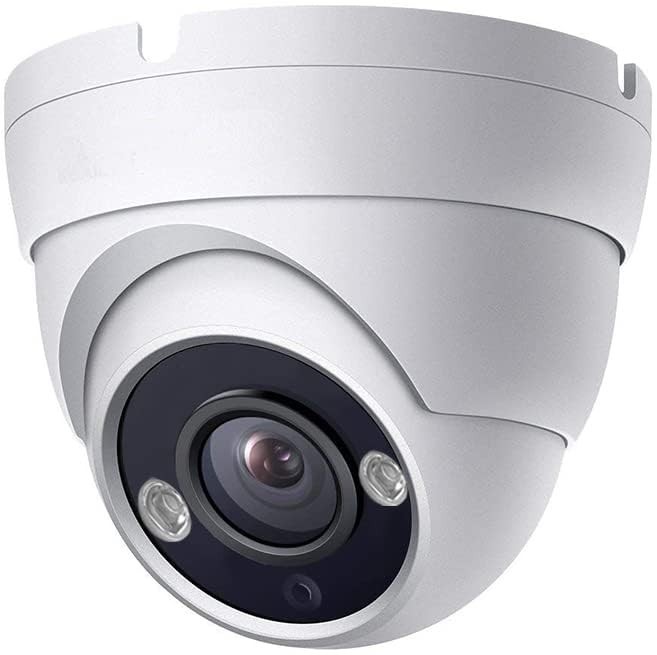 5MP HD Analog Coax Dome CCTV Security Camera, 100° Wide Angle, 65ft IR Night Vis gallery