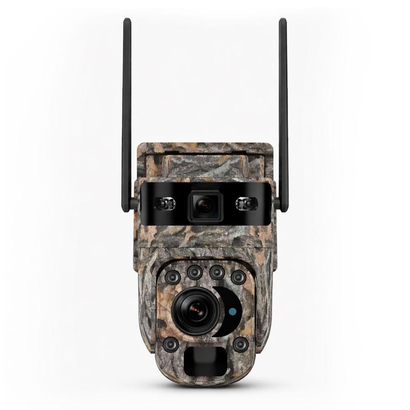Trail Camera 4G Solar 20X Optical Zoom 2K LIVE Camouflage 2K PTZ Outdoor Battery gallery