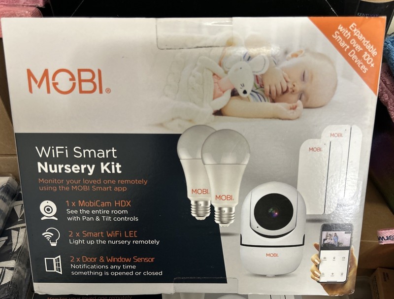 MOBI Smart Nursery Automation Kit, Smart LED Light Bulb, Smart Door & Window