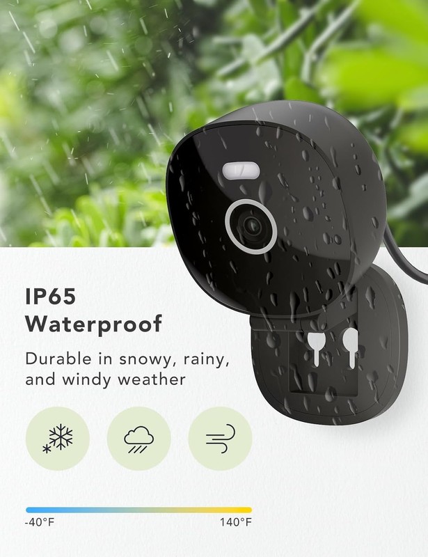 2K Security Camera 4-Pack: Waterproof with Night Vision & Alexa Control gallery