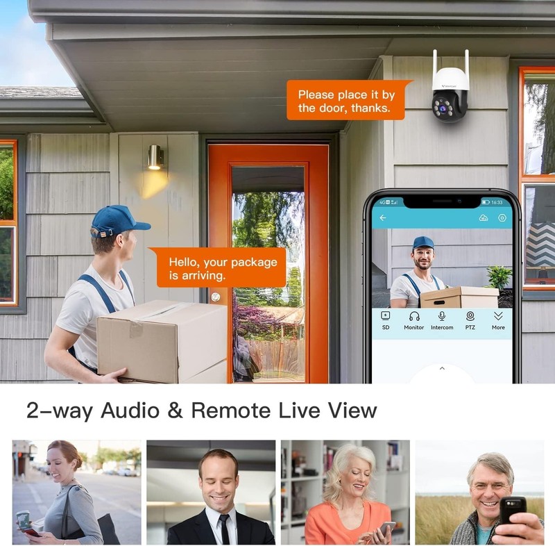 Advanced 3MP Outdoor Surveillance Dome Camera with Remote Viewing & Night Vision gallery