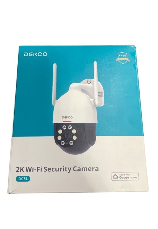 2k Wi-Fi Security Camera White Dekco DC5L Brand New/z