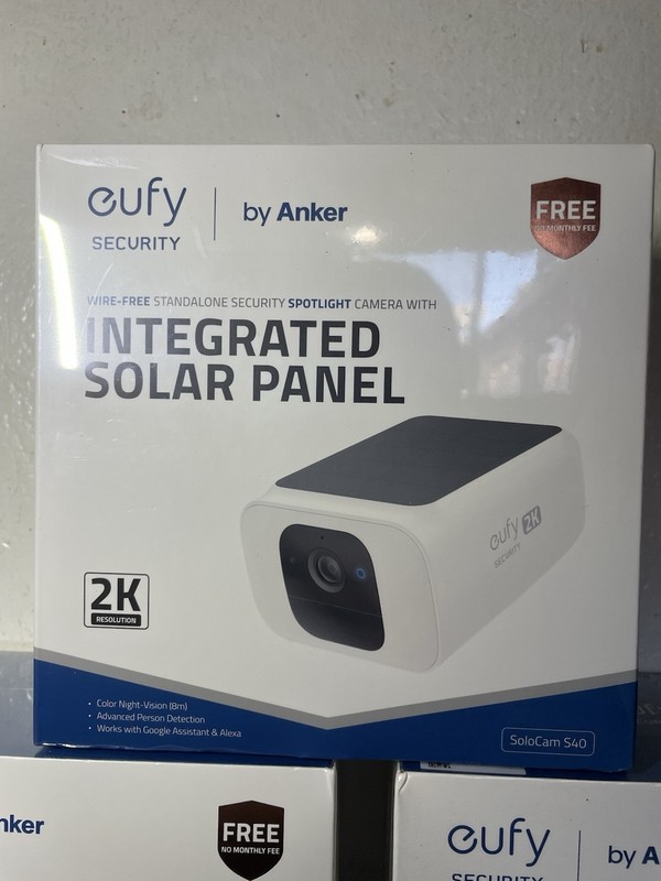 eufy SoloCam S40 2K Outdoor Solar Security Camera Spotlight Camera Night Vision