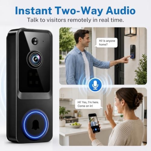 Doorbell Camera Wireless, 1080P Video Doorbell Camera Battery Powered | Secur... gallery