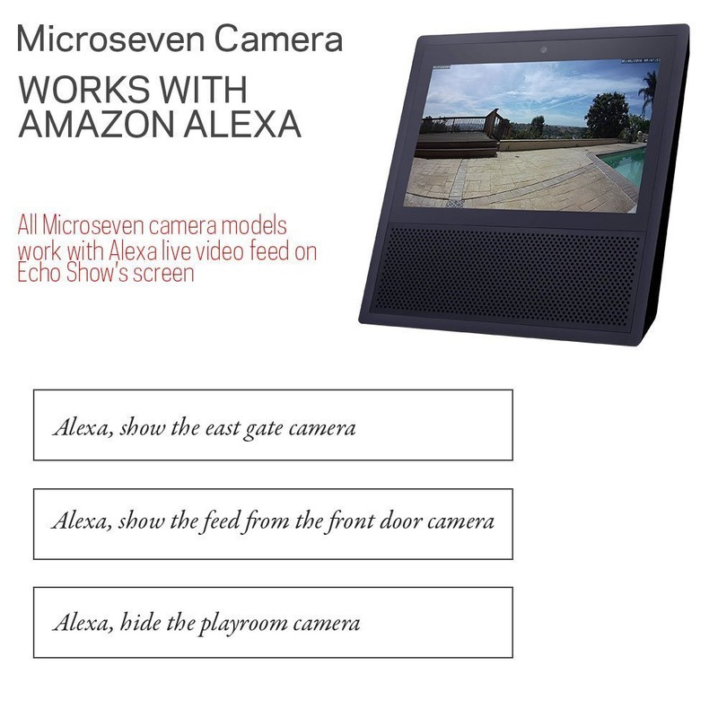 Microseven 4K/8MP POE H.265 HD Outdoor Dome IP Camera Built-in Mic 256GB SD Slot gallery
