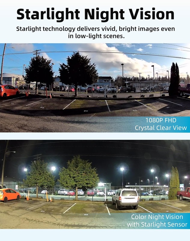 XM1 Dual-Lens Solar Security Camera Outdoor Wireless, Starlight Night Vision,... gallery
