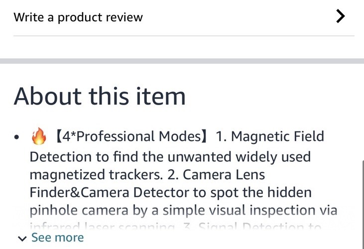 Hidden Camera Detector,2024 Anti Spy Camera Detector,Portable Wireless Camera... gallery