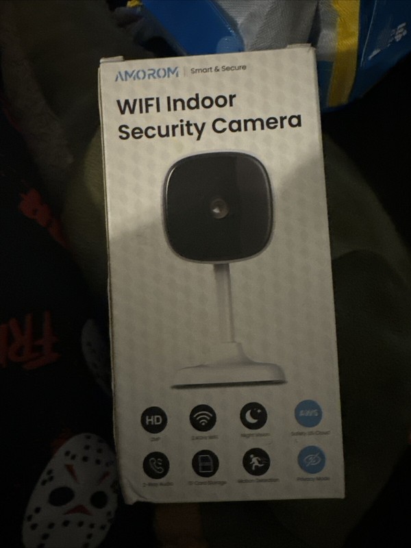 AMOROM WIFI INDOOR SECURITY CAMERA/ BABY MONITOR NEW