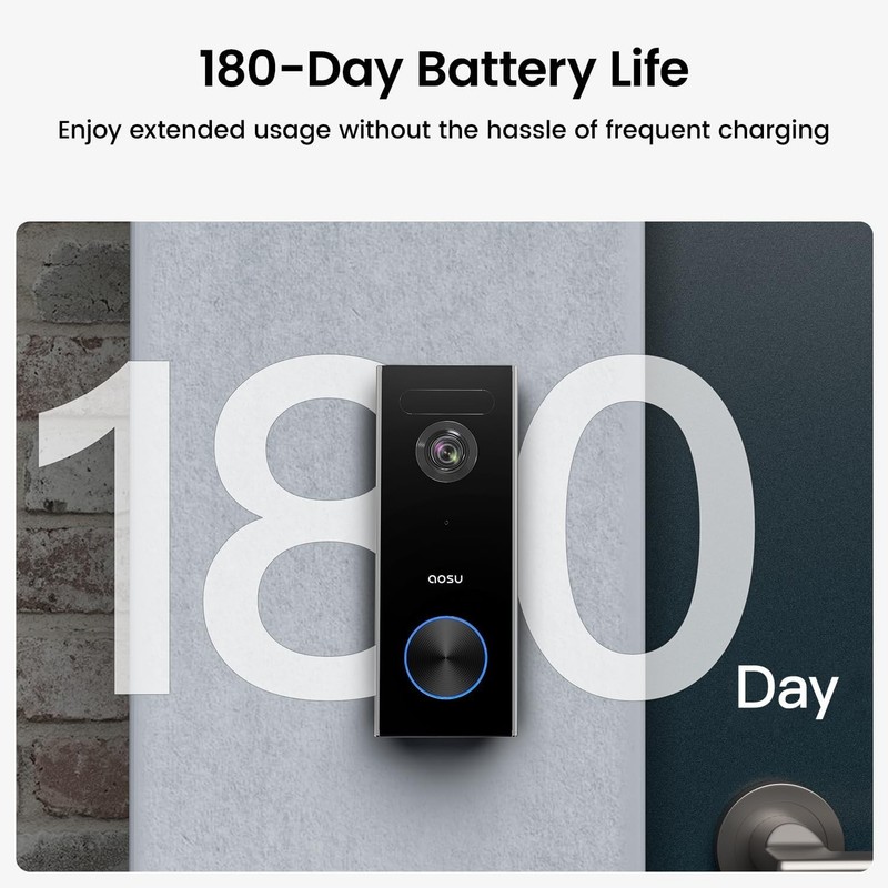 Secure Your Home with 2K Wireless Doorbell Camera & Night Vision Technology gallery