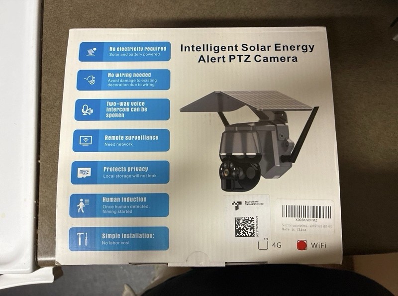 Intelligent Solar Warning Alert PTZ Camera solar-powered outdoor security camera