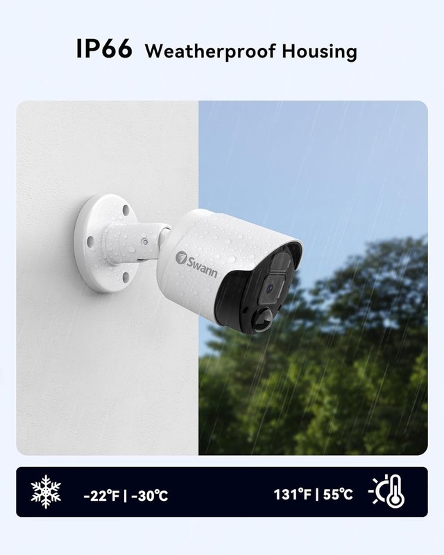 Swann 4K PoE Security Camera Add On 875WLB Night Vision gallery