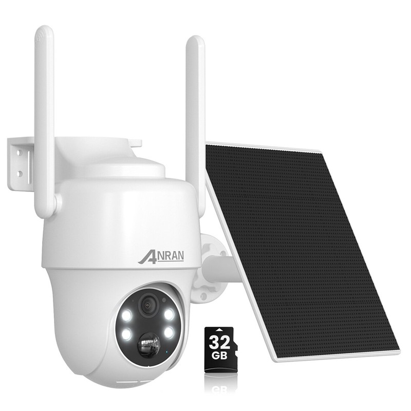 ANRAN Outdoor Wireless 4G LTE Cellular Security Camera Solar Powered Smart Home
