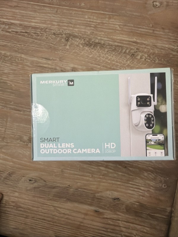 Merkury Smart Dual Lens Outdoor Camera HD 1080P gallery