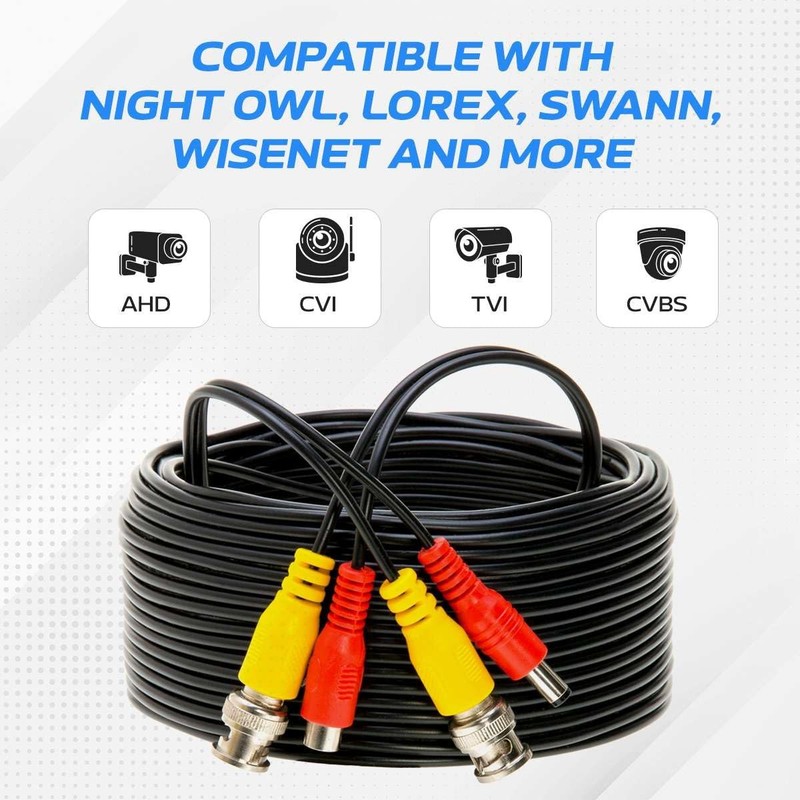 Cables Direct Online 10FT Black Premade BNC Video Power Cable 10FT, gallery