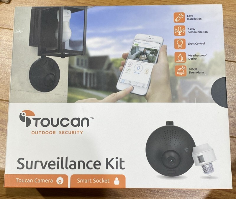 TOUCAN Outdoor Surveillance Kit Security Camera Only (No Adapter) - Open Box gallery