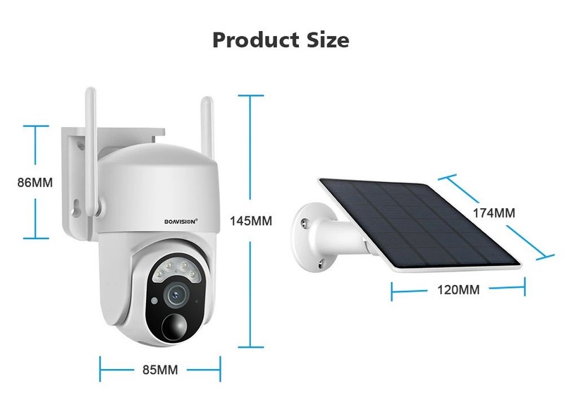 Cellular Outdoor Security Camera (4G LTE, Solar Powered, PTZ, 5MP) gallery