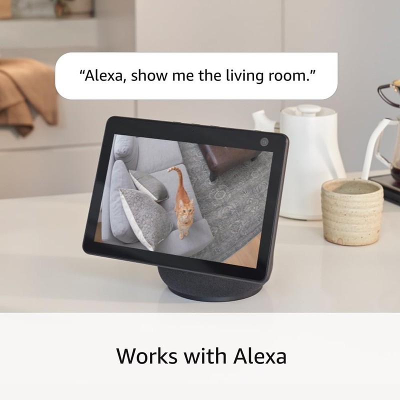 Ring Pan Tilt Indoor Cam newest model 360 pan coverage HD video + Two-Way Talk gallery