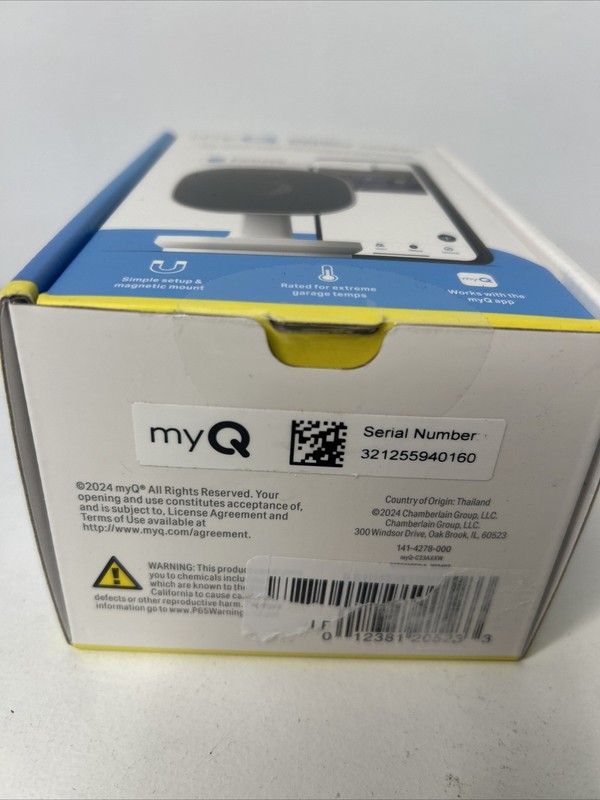 Chamberlain myQ Smart Garage HD 1080p Indoor Wi-Fi Security Camera - White gallery