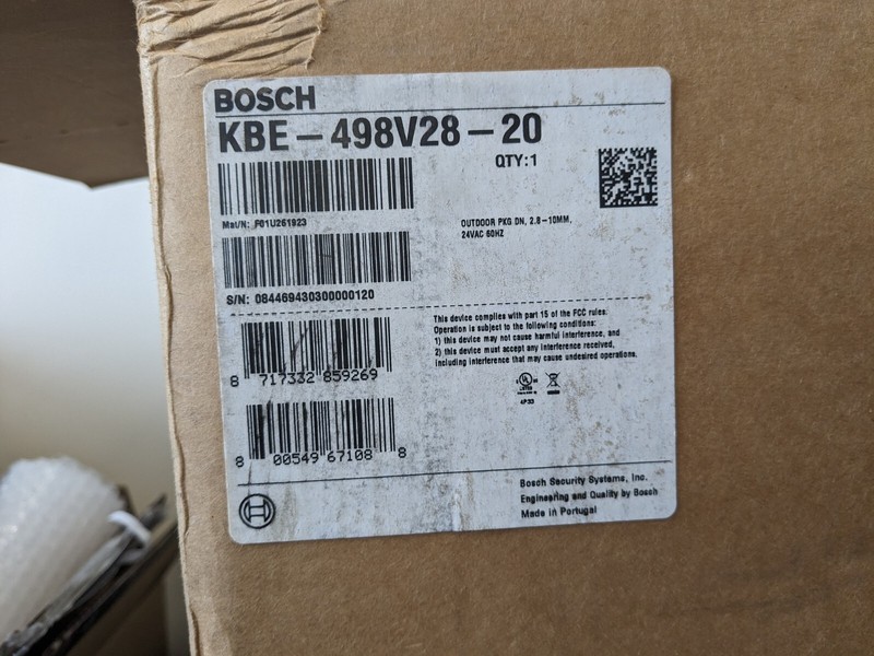 Bosch KBE-498V28-20 Day/Night Outdoor Security Camera [CT-A] gallery
