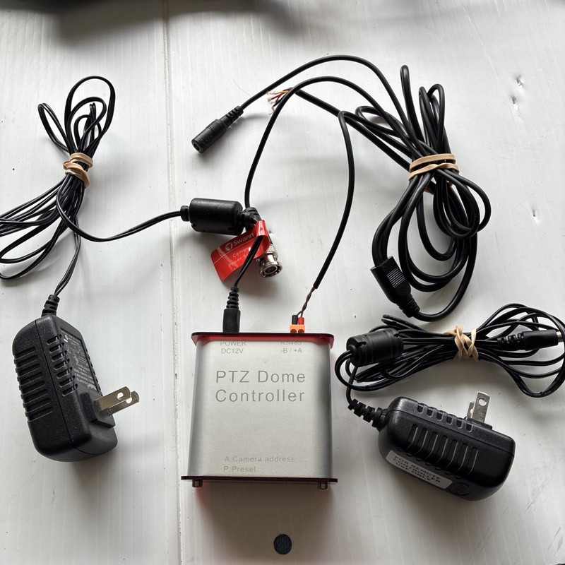 PAN TILT ZOOM Dome Controller RS485 With Attachments As Found Powers Up.