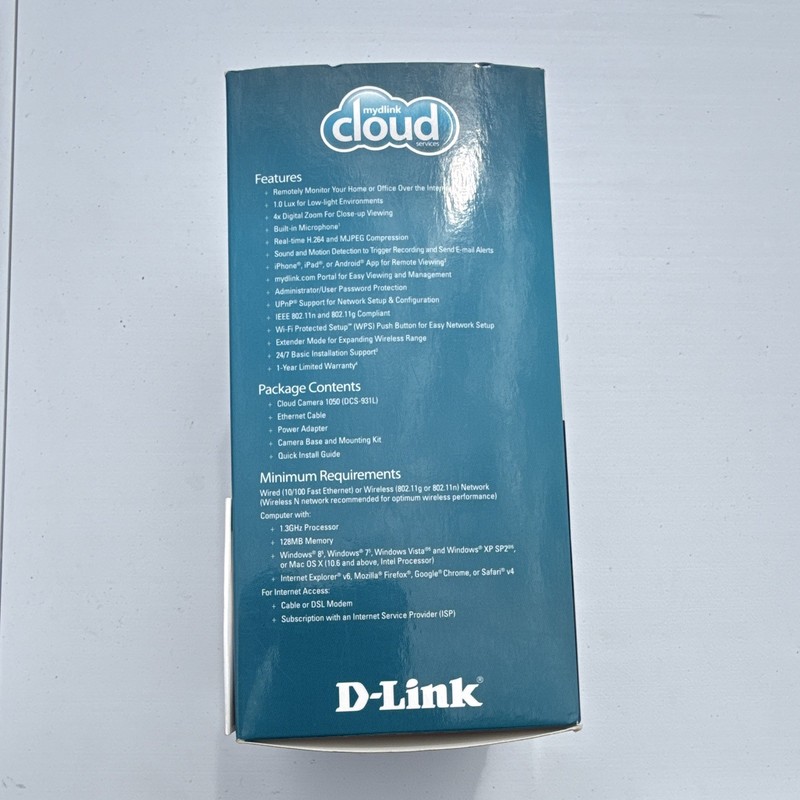 D-Link Cloud Camera 1050 DCS-931L Wi-Fi Indoor IP Cam Motion/Sound mydlink 480p gallery