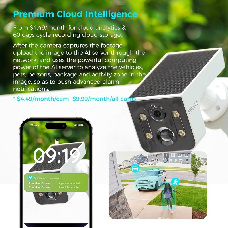 Advanced 2K Solar Security Camera System with Motion Detection & Easy Setup gallery