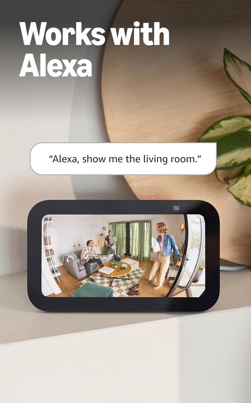 Ring Pan Tilt Indoor Cam newest model 360 pan coverage HD video + Two-Way Talk gallery