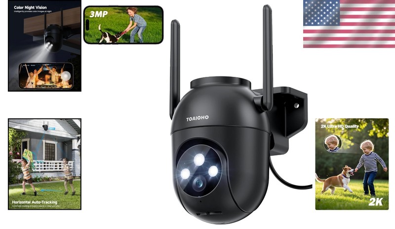 Home Security Camera with 360° Coverage, Auto Tracking, and WiFi Connectivity gallery