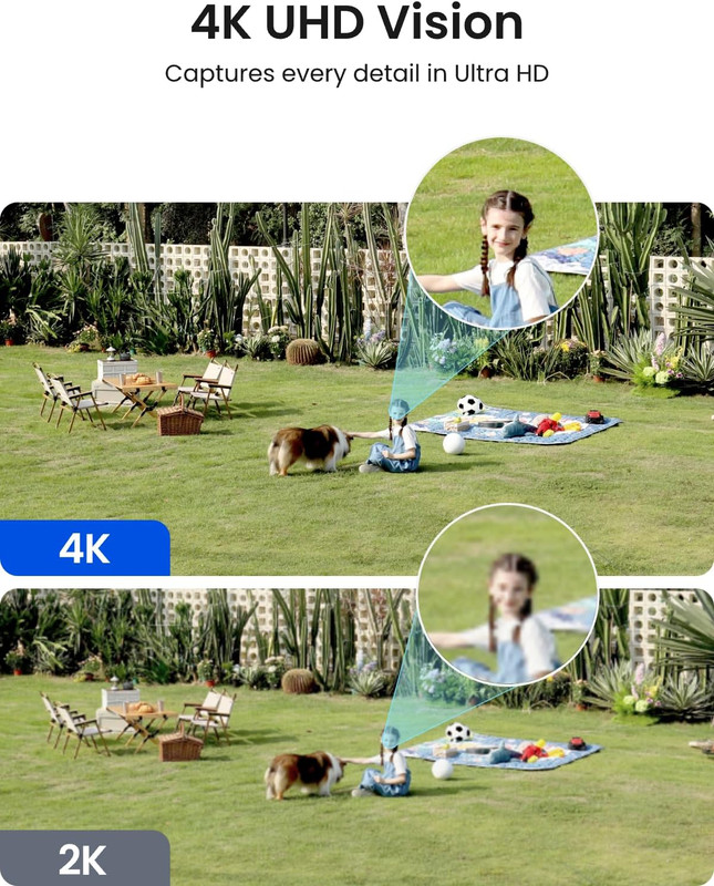 REOLINK Argus 4 Pro 4K Solar Camera Outdoor Wireless, 180° Dual-Lens 8MP Camera gallery