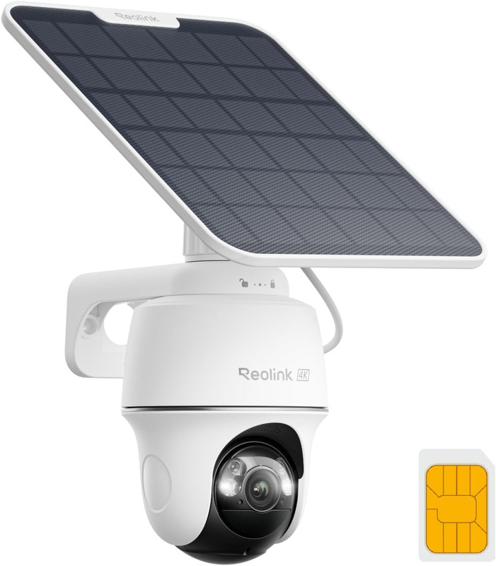 REOLINK 4K LTE Cellular Security Camera Wireless Outdoor, 360° Smart Detection w