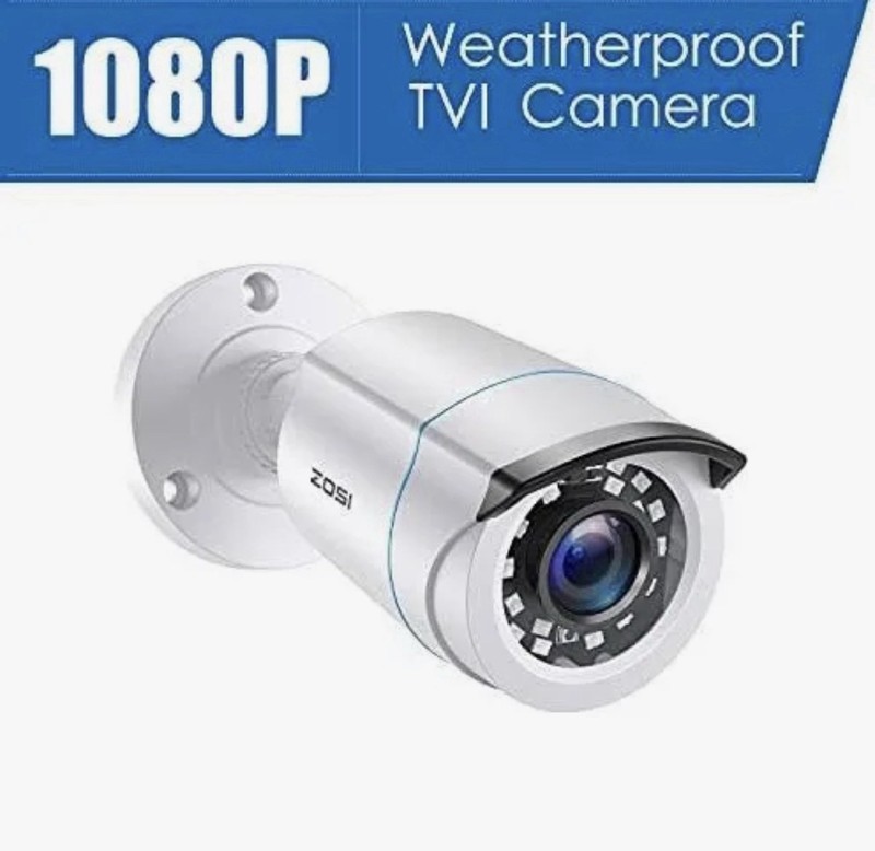 ZOSI ZG1062B Security Camera w/ 24 LEDs for Night Vision + 60 ft. BNC Cable