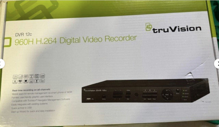 TruVision DVR TVR-1204c-1T & (4) Indoor/Outdoor Wedge IR Camera TVW-4101