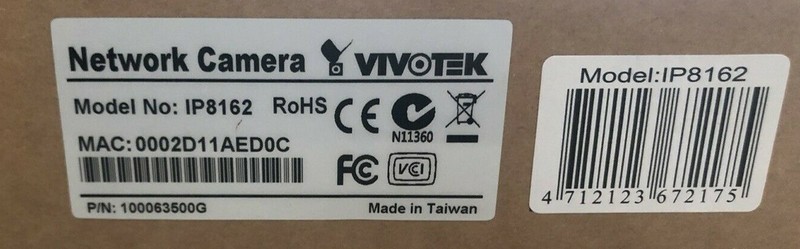 Vivotek IP8162 2MP Network Camera H.264 Day/Night, NEW gallery