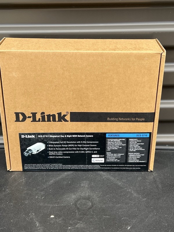 D-LINK DCS 3716 3 MEGAPIXEL DAY & NIGHT WDR NETWORK CAMERA