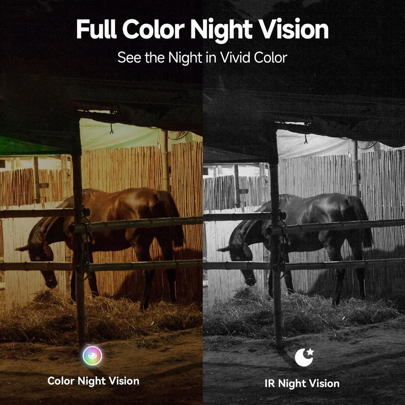 2K Solar Wireless Outdoor Security Camera - 360° View, Color Night Vision, 4G LT gallery