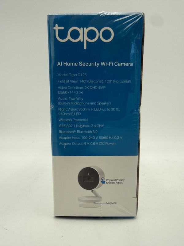 TP-Link Tapo C125 2K QHD AI Home Security WiFi Camera Privacy Shutter Night Visi gallery