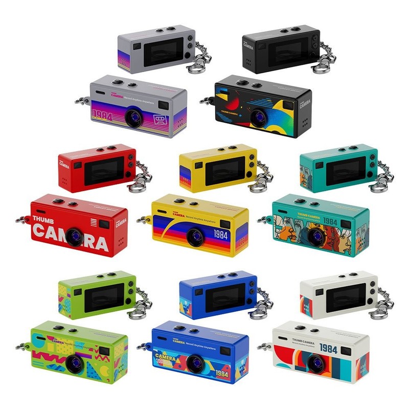 Retro Backpack CCD Digital Camera Bag Charm Thumb Camera Keychain US gallery