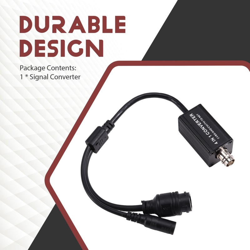 720P/1080P AHD/TVI/CVI/CVBS 4-in-1 Converter BNC Input RJ45 Output 2652667 gallery