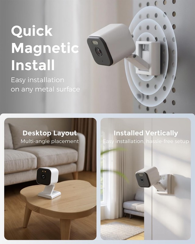 Security Camera 2K WIFI6 Indoor Baby Monitor&Pet Camera Color Night Vision gallery