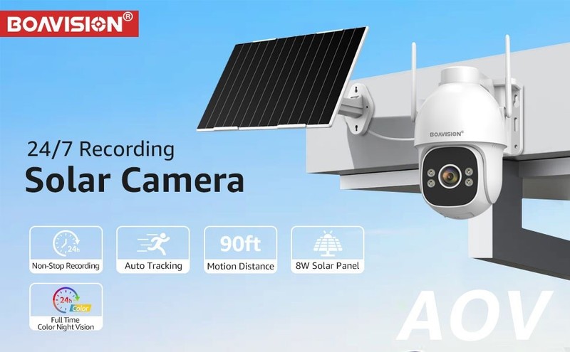 4G SIM AOV Solar 24/7 Working Camera Color NightVision (Camhipro APP) gallery