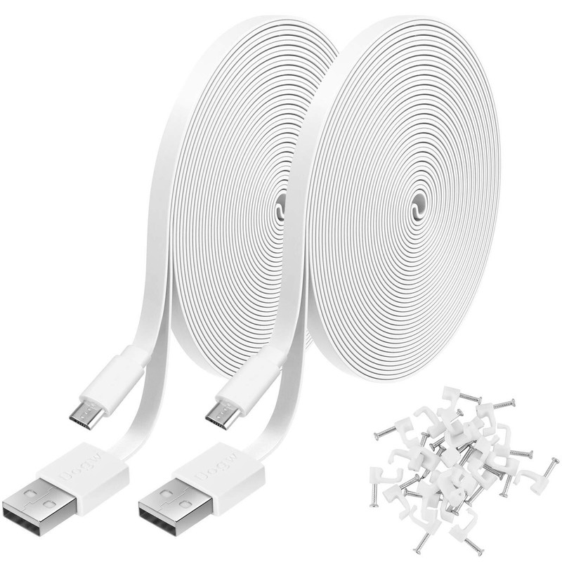 2 Pack 10FT Power Extension Cable Compatible with WyzeCam,Wyze Cam v4WyzeCam Pan