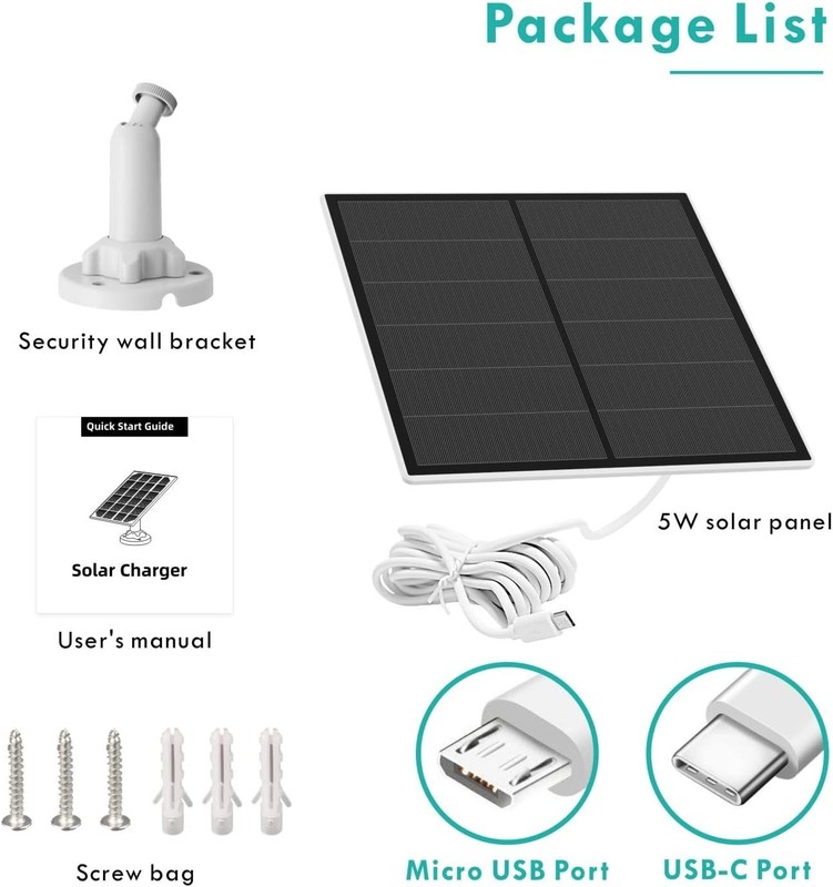 High-Efficiency 5W Solar Panel with Adjustable Mount for Outdoor Surveillance gallery